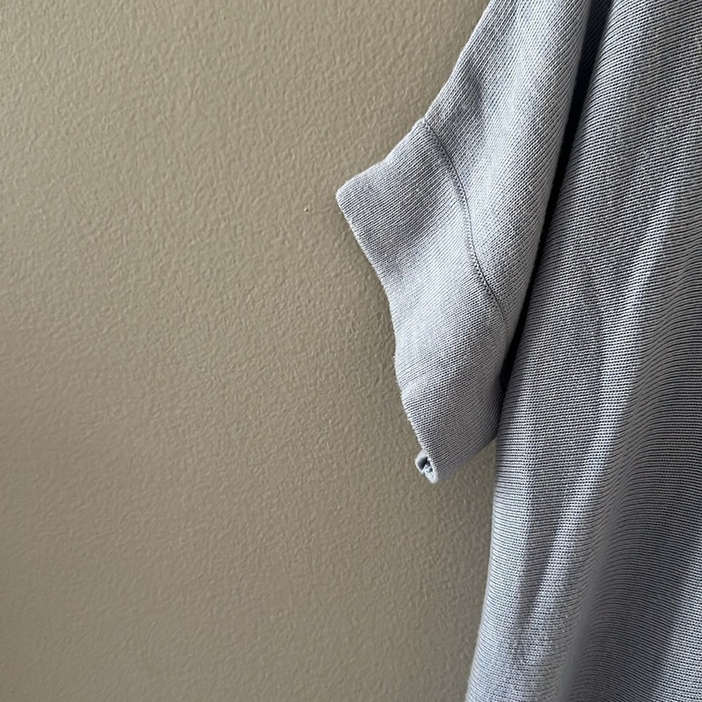 Eileen Fisher Tencel Blend Tunic Sweater Top Short Sleeve Sz Medium Minimalist - Picture 7 of 8